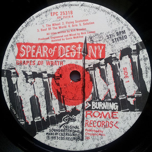 Buy Spear Of Destiny : Grapes Of Wrath (LP, Album) Online for a great price
